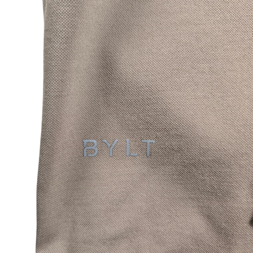 BYLT Premium Basics Elite Drop Cut Performance Pullover Hoodie Pocket Sand - Picture 7 of 15